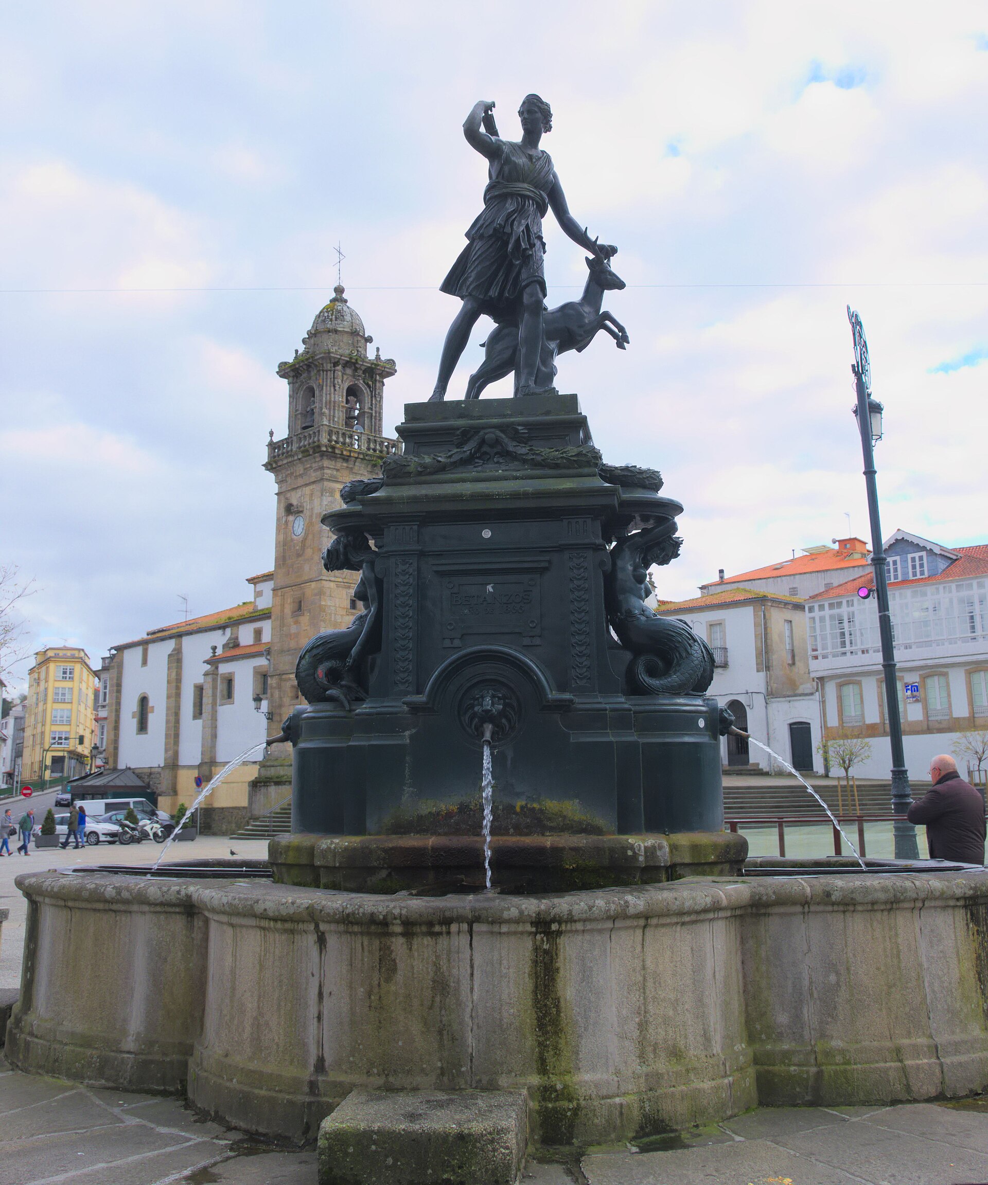 Fonte de Diana Cazadora, en la Praza Irmáns García Naveira