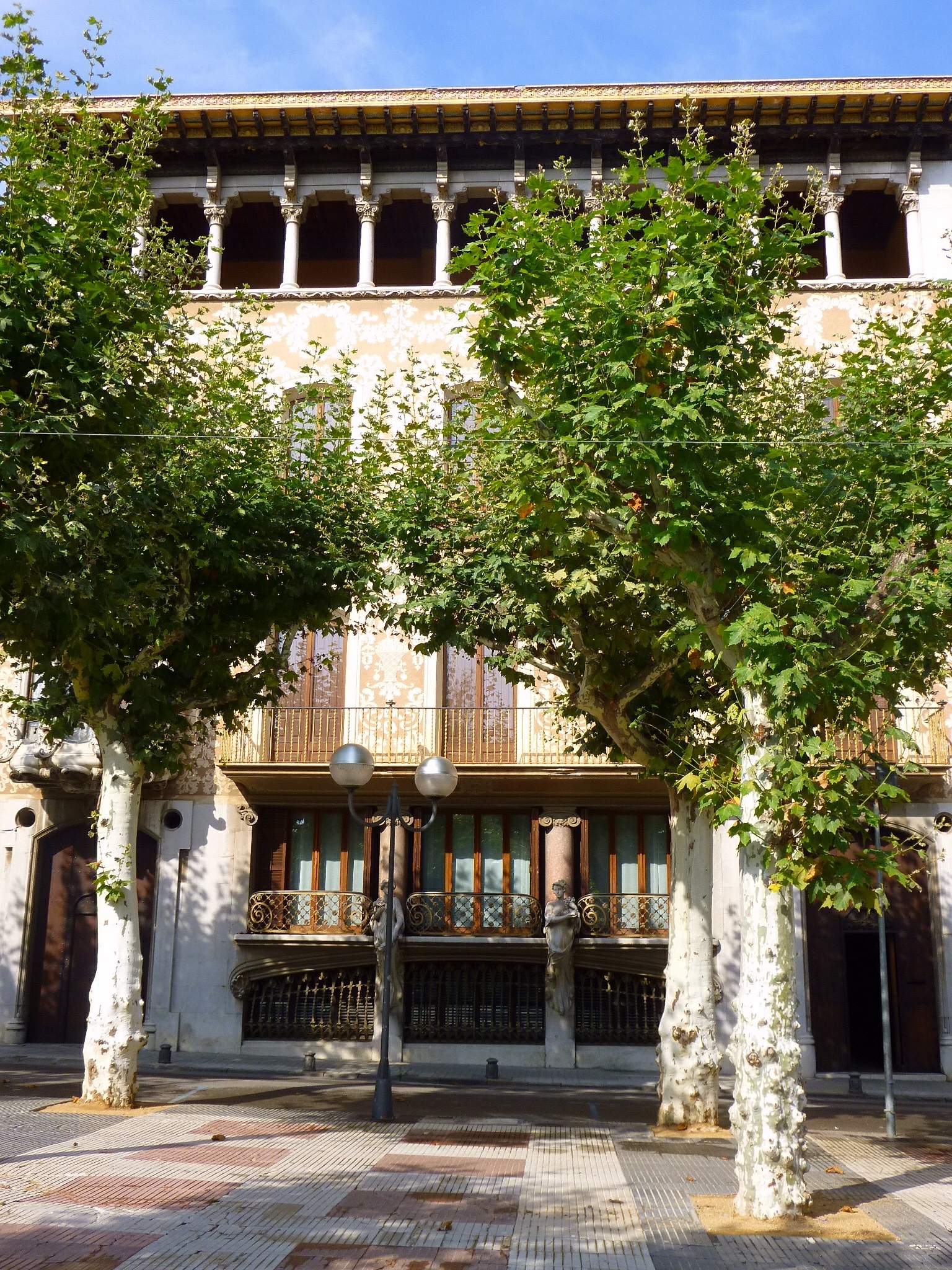 Modernist façade of Casa Solà-Morales