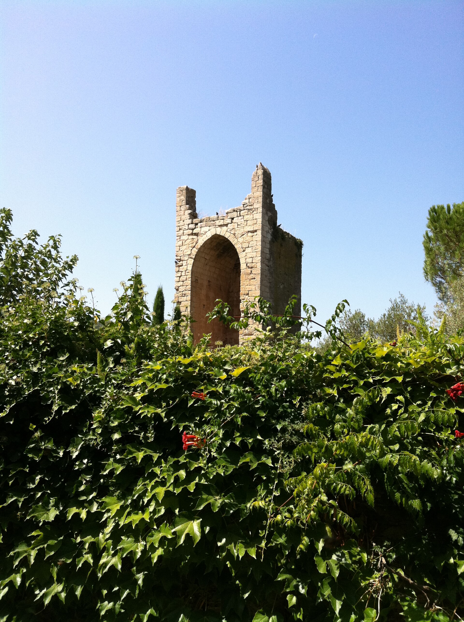 Détail de la pierre du château de Peratallada
